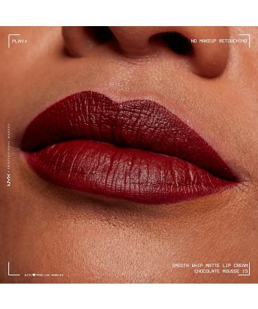NYX Smooth Whip Matte Lip Cream - Chocolate Mousse (Deep Red Brown) | Long-Lasting, Vegan Liquid Lipstick - Buy Online on GoSupps.com