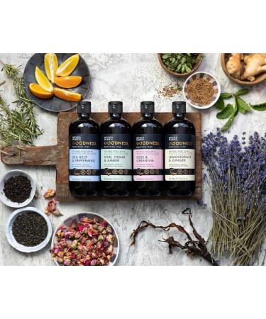 Buy Baylis & Harding Goodness Body Wash - Rose & Kelp Scent | 98% Naturally Derived Vegan & Dermatologist Approved - International Shipping Available - Buy Online on GoSupps.com