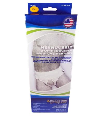 Hernia Truss Double White Measure Waist 30 Inches-35 Inches For Men Small - 1 ea