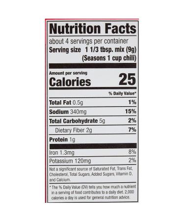 McCormick Original Chili Seasoning Mix 1.25 oz - Authentic Flavor Blend (Pack of 1) - Buy Online on GoSupps.com