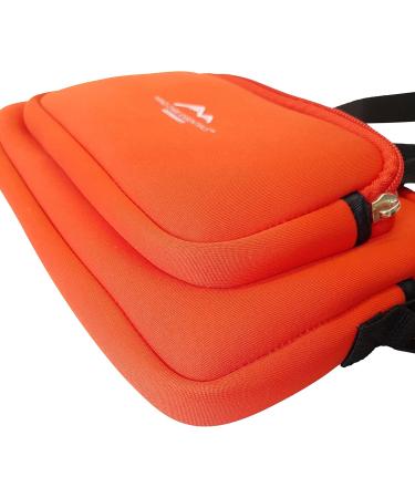 Buy Mind Care Essential Travel Pharmacy Bag - Neoprene Red Medical Pocket First Aid Kit | Portable Medicine Storage for Outdoor Adventures - Buy Online on GoSupps.com