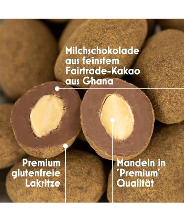 Buy SV.Michelsen Gourmet Liquorice & Almonds with Chocolate - 140g | Gluten-Free Danish Sweets Gift - Buy Online on GoSupps.com