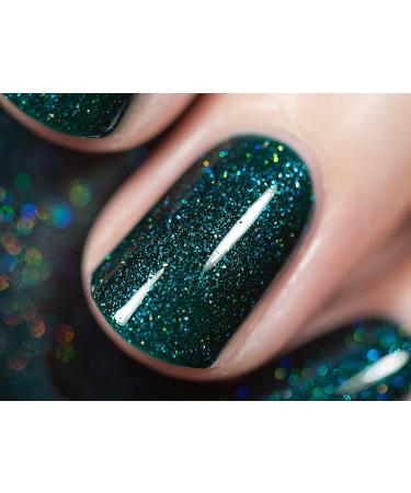 ILNP Fir Coat - Sultry Emerald Green Holographic Nail Polish 0.4 Fl Oz - Buy Online on GoSupps.com