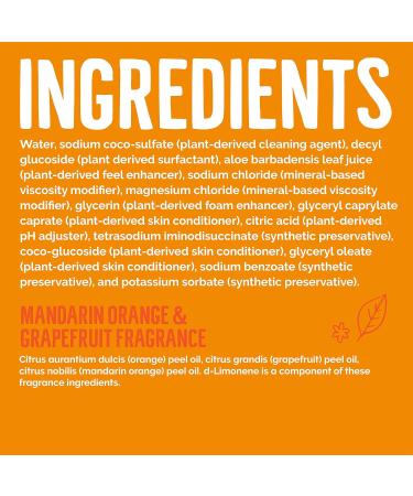 Seventh Generation Mandarin Orange & Grapefruit Hand Soap Refill - 24 Fl Oz (Pack of 3) - Buy Online on GoSupps.com