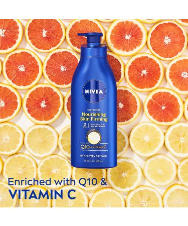 NIVEA Skin Firming Body Lotion Variety Pack - 16.9 Fl Oz Nourishing Lotion & 6.7 Oz Firming Gel Cream - Buy Online on GoSupps.com