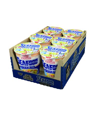 Nissin Cup Noodle Ramen Noodle Soup 2.7, Seafood, 16.08 Ounce, (Pack of 6) Seafood 2.68 Ounce (Pack of 6)