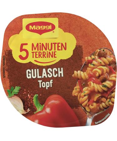 Buy Maggi 5 Minutes Terrine Goulash Pot - Instant Beef & Hungarian Herbs Meal (8 Pack) - Delicious Ready Meal International Shipping - Buy Online on GoSupps.com