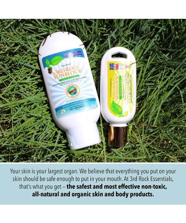 3rd Rock Sunblock Sunscreen Lotion SPF 35 - 3.3 OZ (1 Pack) | Organic Zinc Sunscreen for Face and Body | Chemical-Free Sun Protection with Moisturizer | All-Natural Scented Formula for Adults - Buy Online on GoSupps.com