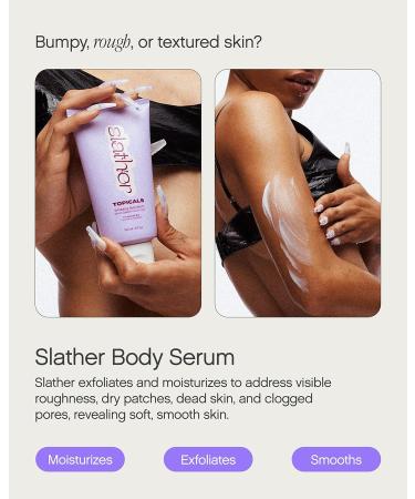Topicals Slather Exfoliating Body Serum - Exfoliate & Smooth Rough Skin with Retinol Squalane Urea & AHAs - 5 Fl Oz - Buy Online on GoSupps.com