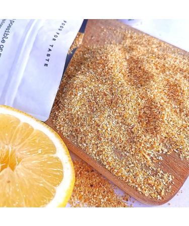 Pure Whole Dried Lemon Powder - Lemon Peel Zest for Turkish Tea, Cheesecake, Smoothies | Cleansing Powder for Lemon Tea | Coarse Lemon Powder - Buy Online on GoSupps.com