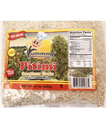 Yummmy Sorghum Millet Pitimi, 24 oz, Milled Coarse Grain, Kosher Certified, Gluten Free