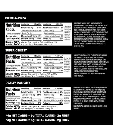 Shop Hilo Life Keto Snack Mix 6 Count Ã¢â¬â Low Carb Variety Pack: Super Cheesy  Really Ranchy  Piece-A-Pizza - Buy Online on GoSupps.com