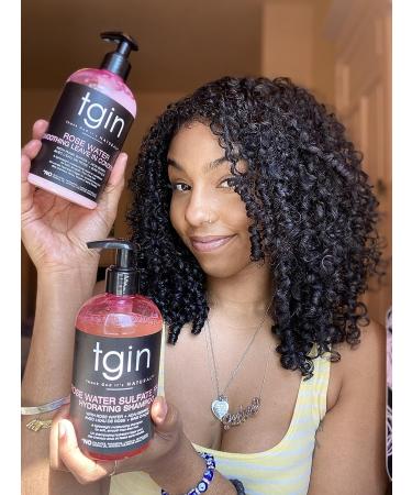tgin Rose Water Hydrating Shampoo - Sulfate-Free for Curls, Waves & Protective Styles - Buy Online on GoSupps.com