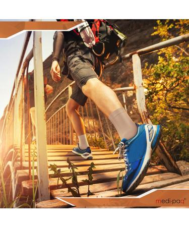 Medipaq Gel Ankle Support Socks - Foot and Ankle Support for Men and Women - Plantar Fasciitis, Achilles Tendon, Ligament Damage Relief - Buy Online on GoSupps.com