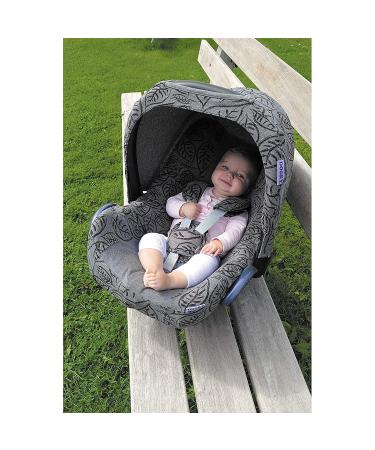 Dooky Universal Pads - Belt Cushion for Baby Seats Strollers & Car Seats - White Dandelion Design (0+ Age 3 & 5-Point Straps) - Buy Online on GoSupps.com