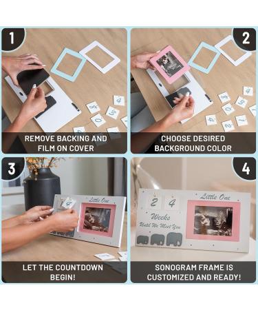 Baby First Scan Picture Frame - Ultrasound Image Frame Gifts for Expectant Mothers | Pregnancy Countdown Calendar - Buy Online on GoSupps.com