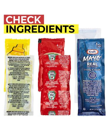 150 Grab-n-Go Condiment Packets - Ketchup, Mustard, Mayo for Picnics, BBQs, and Travel - Buy Online on GoSupps.com