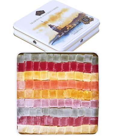 Cerez Pazari Turkish Delight Halloween Candy Gift Basket 2.2Lbs in Elegant Tin Box - 6 Luxury Lokum Flavors - Perfect for Christmas, Thanksgiving, Birthdays - Nut-Free Option - Buy Online on GoSupps.com
