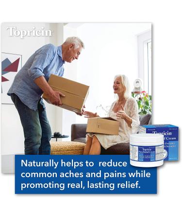 Topricin Pain Relief Cream - Fast Acting 4 oz Pain Relieving Rub | Relieve Pain Naturally - Buy Online on GoSupps.com