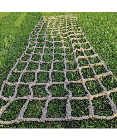 Durable Polyester Playground Net Heavy Duty Large Climbing Cargo Net Indoor and Outdoor Safety Protection Net Rope Ladder Swingset Treehouse(Size:3 * 4m(10 * 13ft)) ()