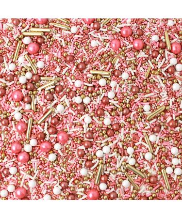 Vintage Rose Gold Sprinkles Mix Wedding Bridal Shower Anniversary Valentines Cake Cupcake Cookie Sprinkles Ice Cream Candy Sprinkles Edible Dragees White Blush Colorful Sprinkles 4oz 4 oz Jar (Net Vol. 12 Cup) - Buy Online on GoSupps.com