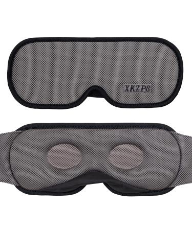 XKZPS Sleep Eye Mask for Men Women 3D Contoured Sleeping Mask Soft Comfortable Eye Mask for Sleeping Light Blocking Adjustable Eye Cover for Travel Night Shift Nap