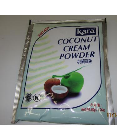 Kara Coconut Cream Powder Pack of Three Sachet 1.76 Oz Per Pack