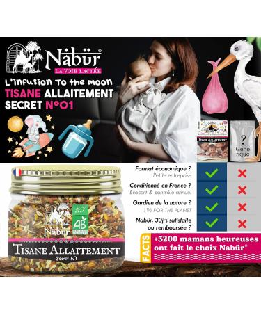  Nab r Nab r - Secret Breastfeeding Herbal Tea N 1 BIO 250 Gr Booster 4-in-1 Herbal Tea Fennel Caraway Fenugreek Honeybush Colic Lactation 0% theine +125 Cups - Buy Online on GoSupps.com