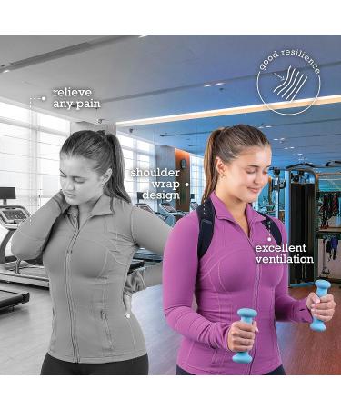Persanna Posture Corrector Back Brace for Women and Men - Upper Back Support for Shoulder & Neck Pain - Adjustable Straightener for Scoliosis & Kyphosis - Thoracic Spine Trainer - Buy Online on GoSupps.com