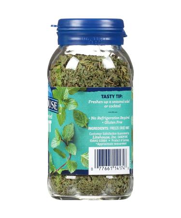 Litehouse Freeze Dried Mint 0.28 oz - 2-Pack | Premium Quality Mint Leaves - Buy Online on GoSupps.com