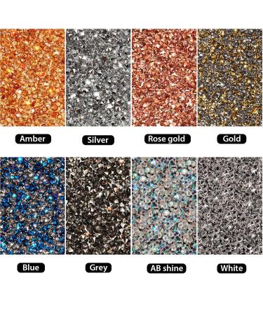 Ultra Mini Micro Diamond Glass Sand Rhinestones - 11520 Pieces 0.047-0.051 Inch - Nail Design, Makeup, DIY Craft - Multi Color - Buy Online on GoSupps.com
