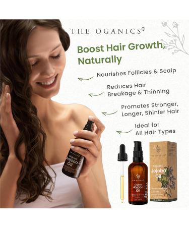 THE OGANICS Organic Jojoba Oil 100ml 100 Pure Natural & Cold Pressed Face Body Hair Beard Nails Vegan & Cruelty Free Jojoba Oil Glass Bottle + Pipette + Pump 100ml Jojoba Oil - Buy Online on GoSupps.com