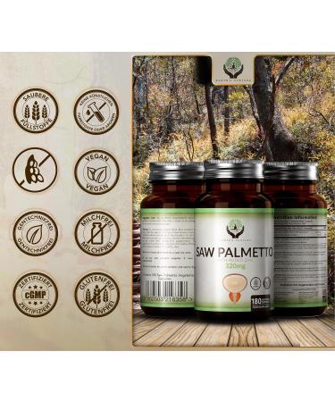 High-Dose Saw Palmetto Capsules - 180 Count | 320mg 20:1 Extract with Zinc | Gluten & Allergen-Free | Made in GB - Buy Online on GoSupps.com