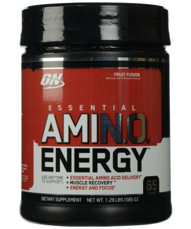 Optimum Nutrition Essential Amino Energy with Green Tea and Green Coffee Extract Flavor: Fruit Fusion 65 Servings
