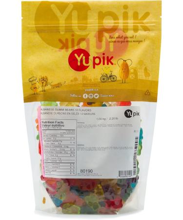 Yupik Gummy Bears 1 kg Gluten-Free Fat-Free 12 Fruity Flavors Soft & Chewy Colorful Gummies Fun Treat Sweet Candy Delicious Snack Ideal for Gifting Holidays & Baking Fruit 1 kg (Pack of 1) - Buy Online on GoSupps.com