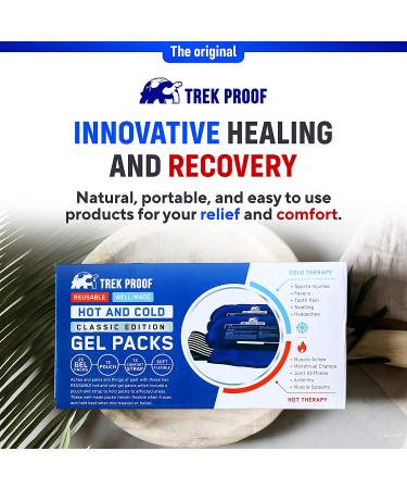 3-Piece Ice Pack Set - Reusable Hot/Cold Therapy for Injury Recovery, Joint and Muscle Pain Relief - Rotator Cuff, Knees, Back & More - Buy Online on GoSupps.com