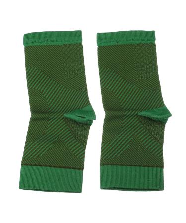VOCOSTE Ankle Compression Sleeve Socks - Foot Brace for Men & Women | Achilles Tendon Support | Size L/XL - Green Brown - Buy Online on GoSupps.com