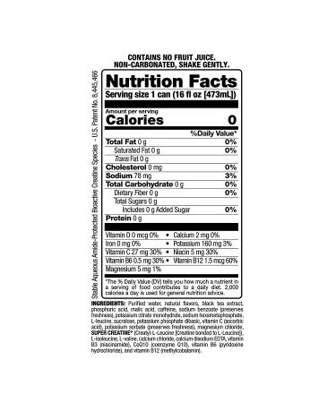 BANG Energy Drink Georgia Peach Sweet Tea 16 Fl Oz - Pack of 12 - Buy Online on GoSupps.com