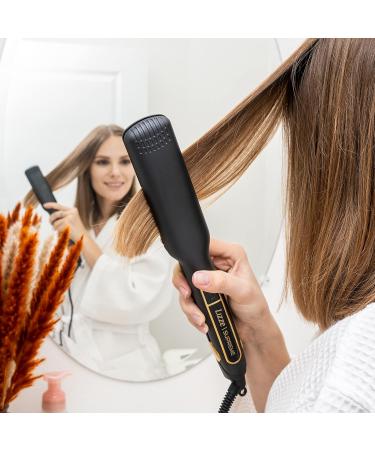 Professional Flat Iron Hair Straightener | Titanium Hair Iron for Frizzy Hair & Curls | Lizze Supreme 1.5 Pro Styling Tool - International Shipping Available - Buy Online on GoSupps.com