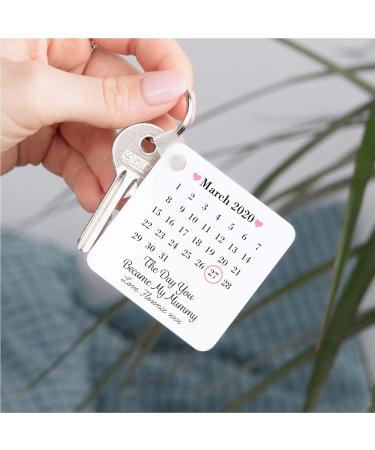 Personalised Drifting Ducks Keyring - Special Keepsake for the Day You Became My Mummy - Mother's Day/New Baby Gift - Buy Online on GoSupps.com