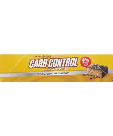 Body Attack Carb Control Protein Bars - Peanut Butter Flavor | 10x100g Box | High Protein Snack for Fitness & Diet - Buy Online on GoSupps.com