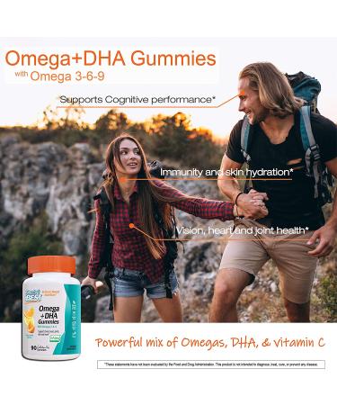 Doctor's Best Omega + DHA Gummies - Omega 3-6-9 with Citrus Flavor | 90 Count - Buy Online on GoSupps.com