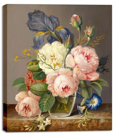 Peonies Flowers - Paint By Number - Painting By Numbers