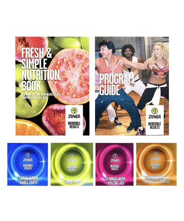 Zumba Incredible Results Weight-Loss Dance Workout DVDs and Guides Value Pack