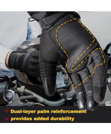 AXBXCX Touch Screen Full Finger Gloves - Black Large | For Motorcycles, Cycling, ATV, Camping, Climbing, Hiking, Work | Men & Women - Outdoor Sports - Buy Online on GoSupps.com