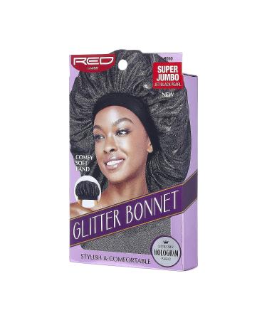 Red by Kiss Glitter Bonnet - Premium Quality Super Jumbo Jet Black Pearl Hair Cap - Buy Online on GoSupps.com