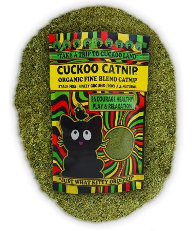 Cuckoo Catnip - Organic Fine Blend Cat Nip - Stalk Free 100% Natural - Buy Online on GoSupps.com