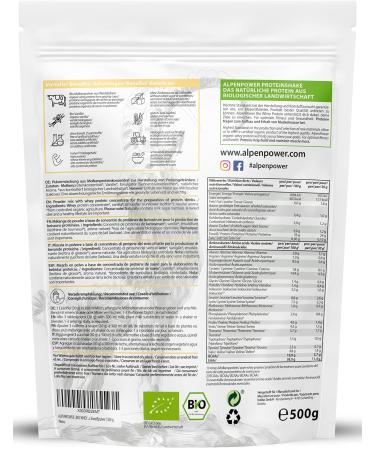 Alpenpower Bio Whey Protein Vanilla 500g - 100% Natural & Additive-Free CFM Protein Powder from Organic Alpine Milk for Optimal Health - Buy Online on GoSupps.com