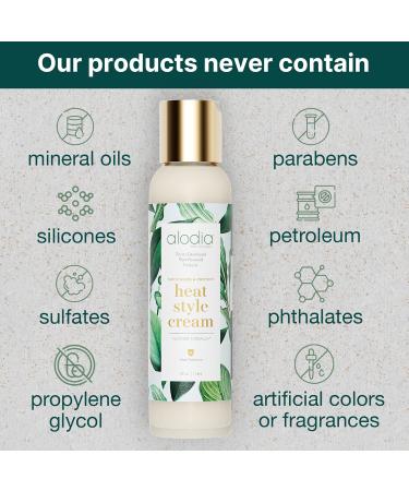 ALODIA Moisturize & Protect Heat Style Cream - Lightweight Heat Protectant for All Hair Types - Marshmallow Root & Marula Oil - 4 fl oz - Buy Online on GoSupps.com