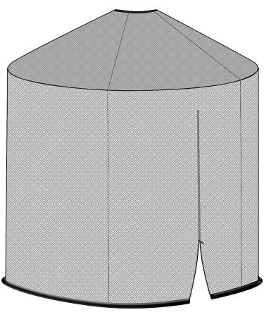 Infactory Moskitonetz Umbrella - Premium Mosquito Net for Parasols (330x250 cm) | 220 Mesh Black Mosquito Protection - Buy Online on GoSupps.com